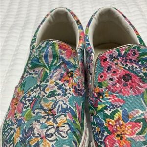 Reduced! Lilly Pulitzer Floral Slip-On Sneakers